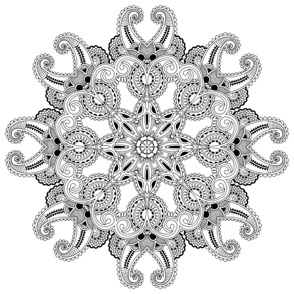 Ornament koronki koło — Wektor stockowy