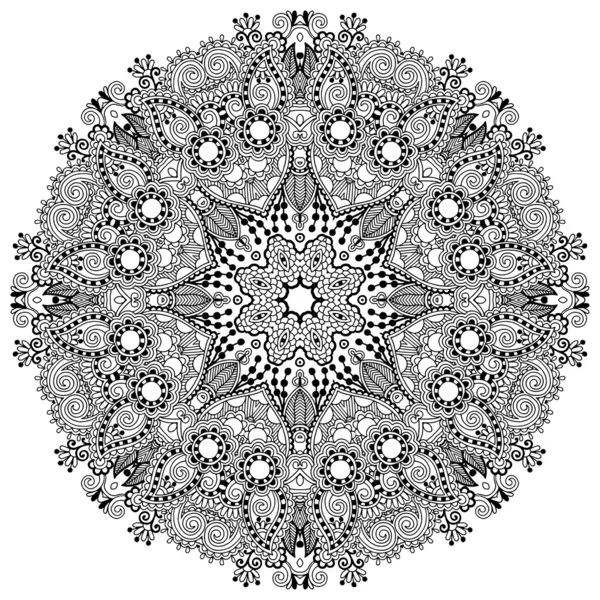 Ornement en dentelle cercle — Image vectorielle