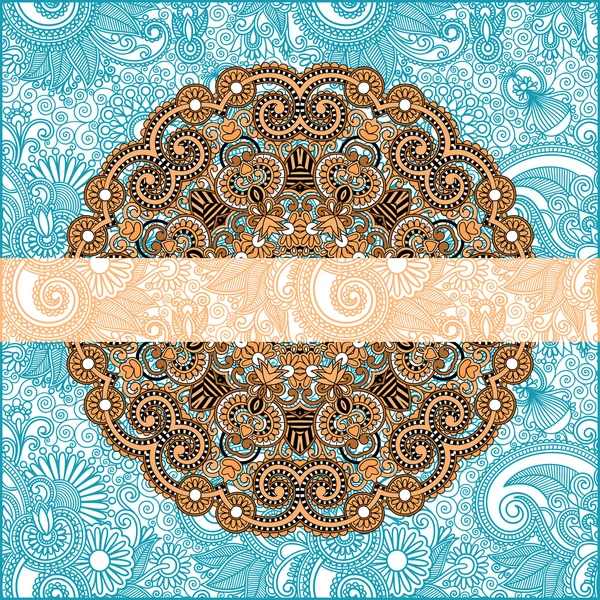 Patrón floral ornamental — Vector de stock