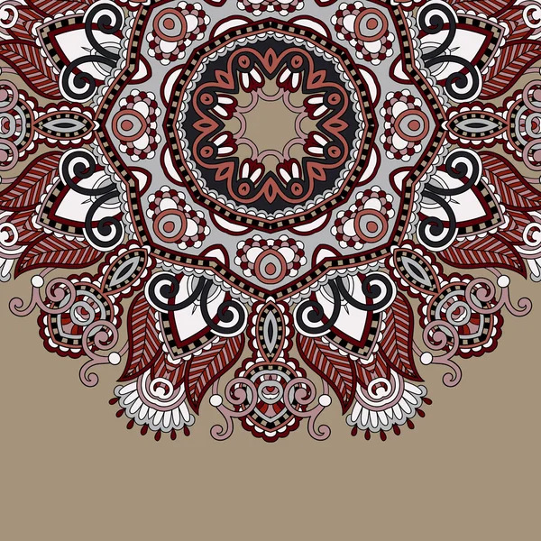 Decoratieve sjabloon met cirkel floral achtergrond — Stockvector