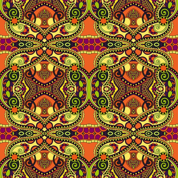 Geometría vintage floral patrón sin costuras — Vector de stock