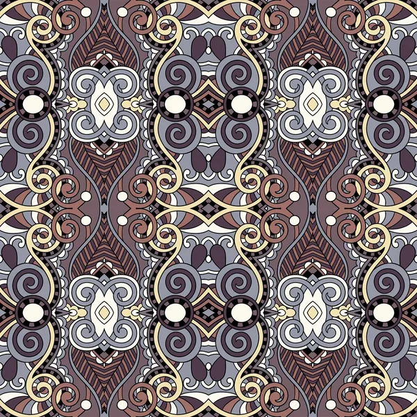 Geometry vintage floral seamless pattern — Stock Vector