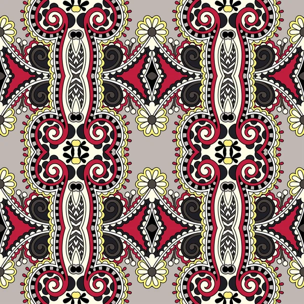 Geometría vintage floral patrón sin costuras — Vector de stock