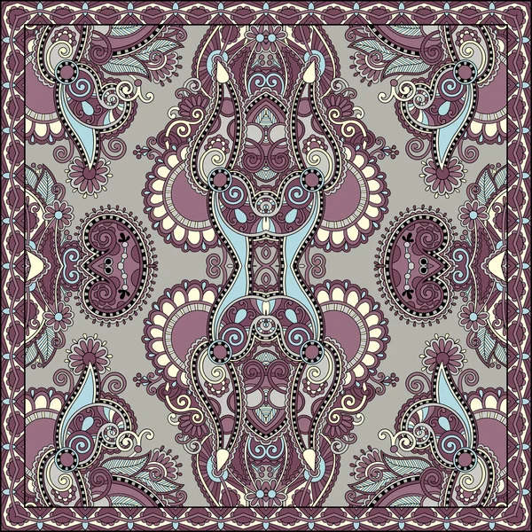 Geometría vintage floral patrón sin costuras — Vector de stock