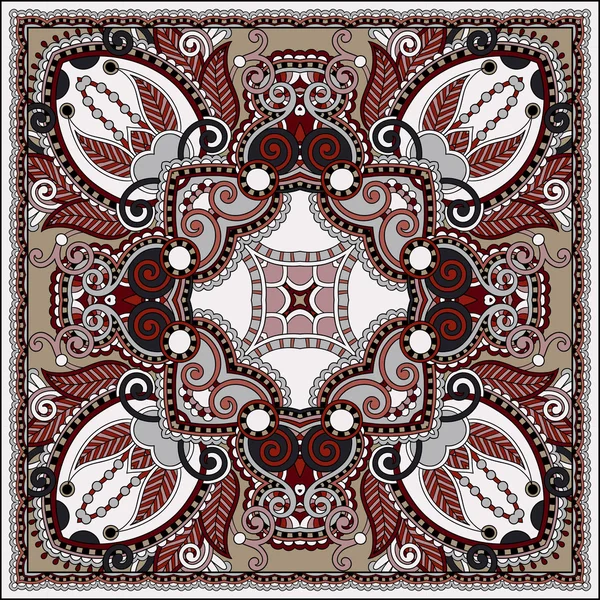 Paisley floral ornemental traditionnel Bandanna . — Image vectorielle