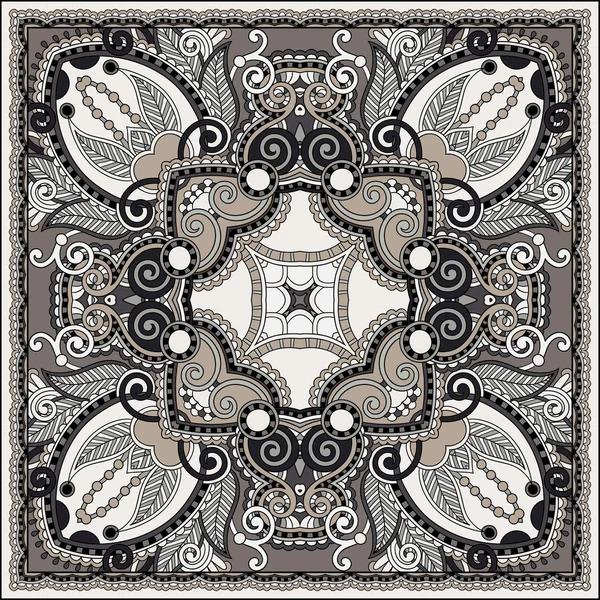 Paisley floral ornemental traditionnel Bandanna . — Image vectorielle