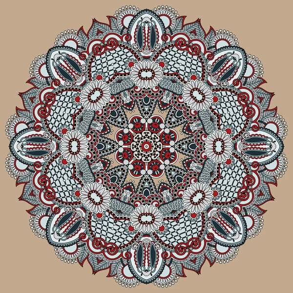 Ornement en dentelle cercle — Image vectorielle