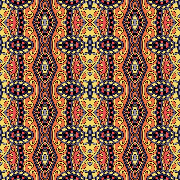 Géométrie vintage floral motif sans couture — Image vectorielle