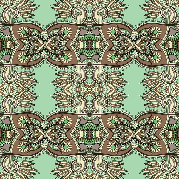 Geometría vintage floral patrón sin costuras — Vector de stock