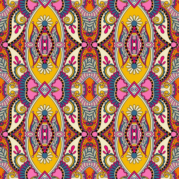 Geometría vintage floral patrón sin costuras — Vector de stock