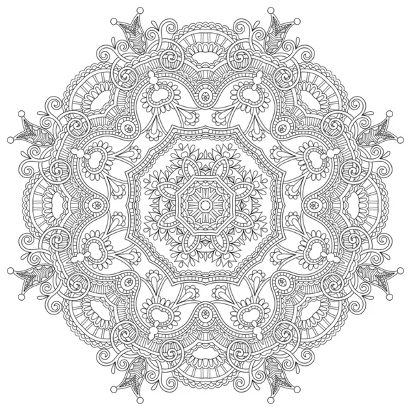 Cerc dantelă ornament — Vector de stoc