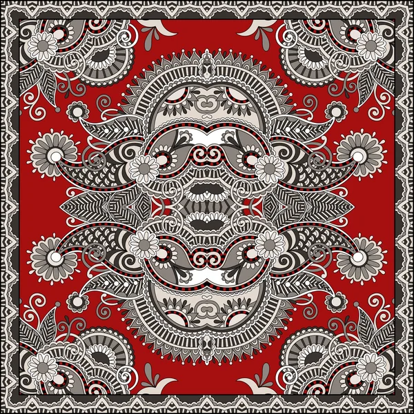 Padrão paisley floral ornamental — Vetor de Stock