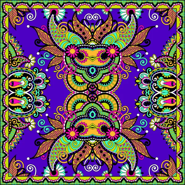 Motif de paisley floral ornemental — Image vectorielle