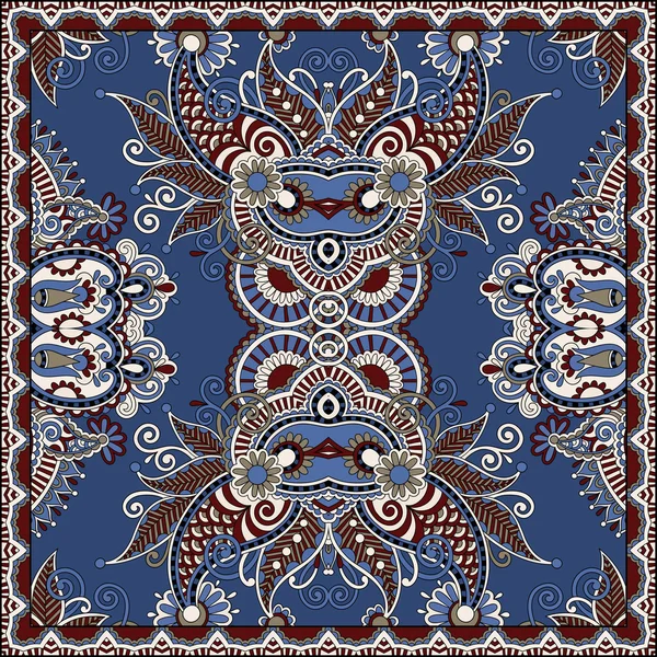 Motif de paisley floral ornemental — Image vectorielle