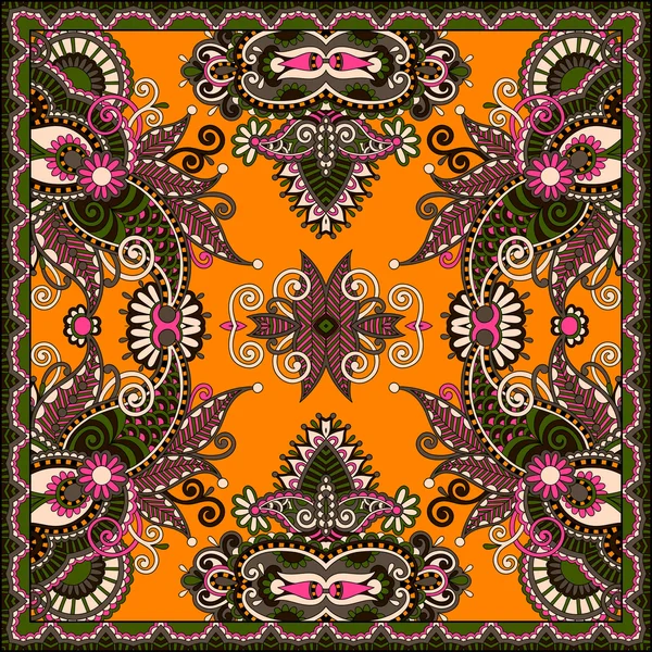 Patrón de paisley floral ornamental — Vector de stock