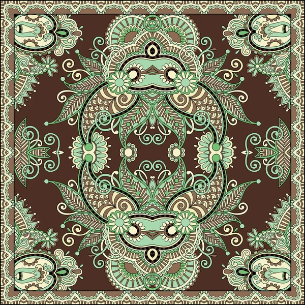 Motif de paisley floral ornemental — Image vectorielle