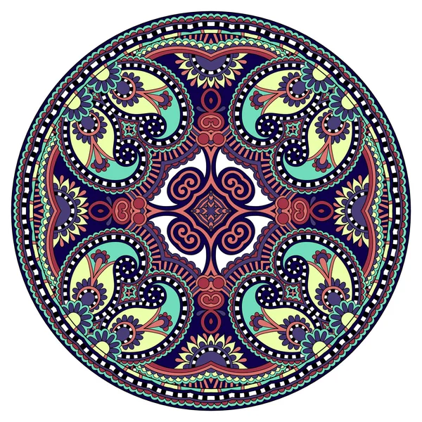 Motif de paisley floral ornemental — Image vectorielle