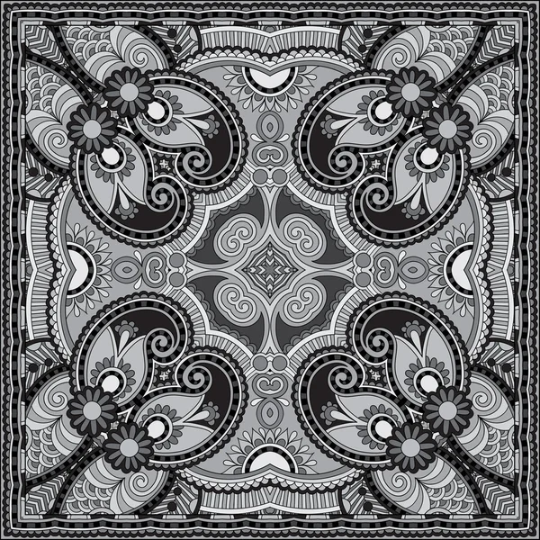 Patrón de paisley floral ornamental — Archivo Imágenes Vectoriales