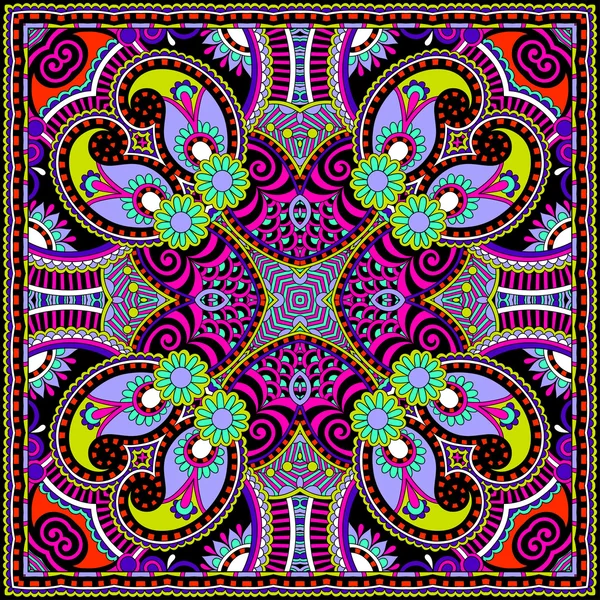 Decoratieve paisley bloemmotief — Stockvector