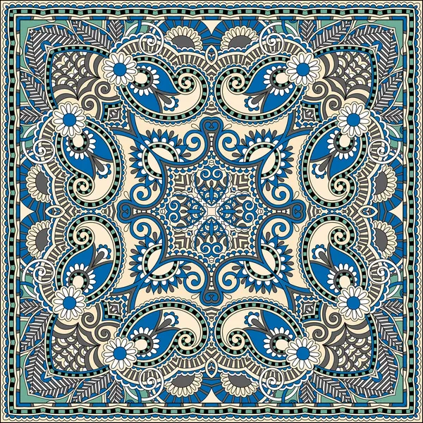 Padrão paisley floral ornamental —  Vetores de Stock