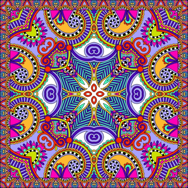 Motif de paisley floral ornemental — Image vectorielle