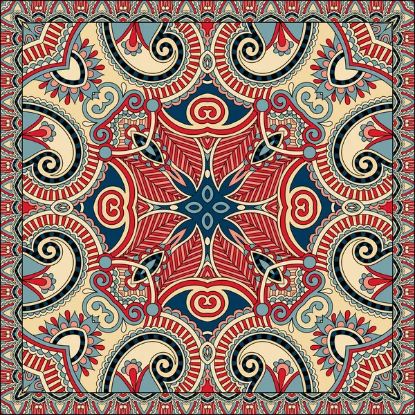 Patrón de paisley floral ornamental — Archivo Imágenes Vectoriales