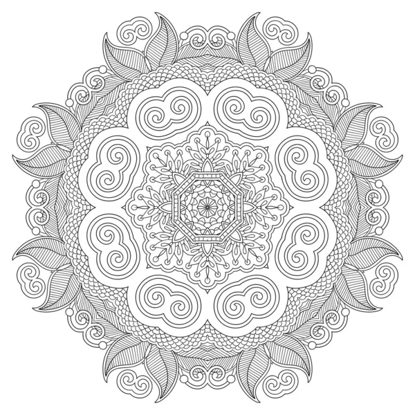 Cerc dantelă ornament — Vector de stoc