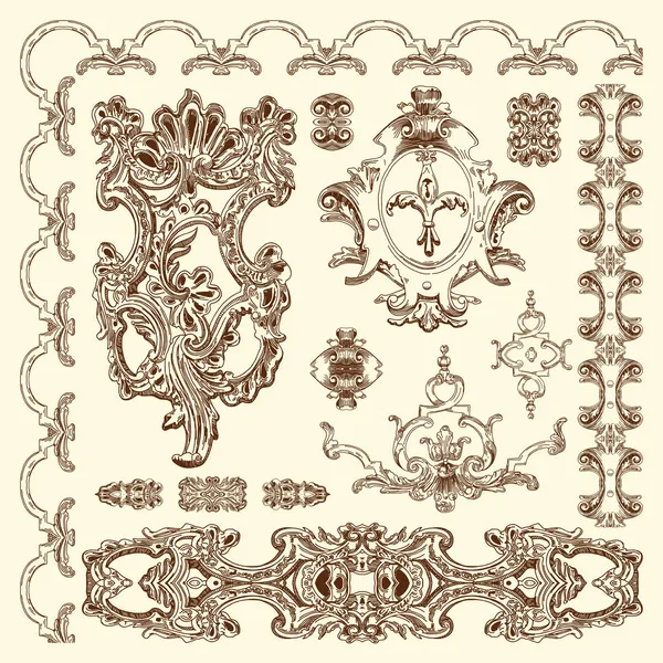 Elemento de diseño del edificio de Lviv — Archivo Imágenes Vectoriales