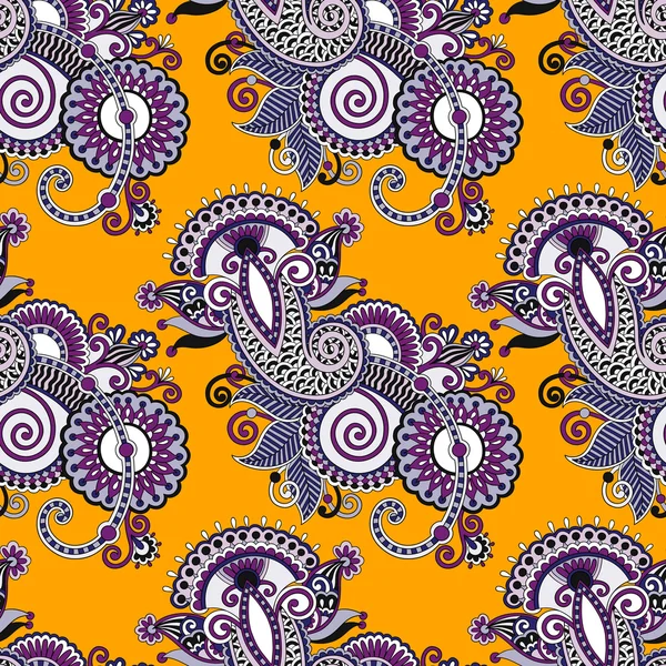 Naadloze bloem paisley — Stockvector