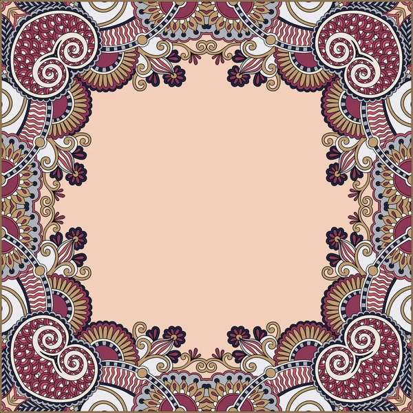 Floral vintage frame — Stockvector