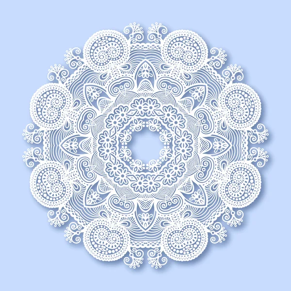 Ornement en dentelle cercle — Image vectorielle