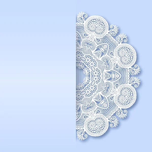Ornamentschablone mit Kreis verzierten Hintergrund — Stockvektor