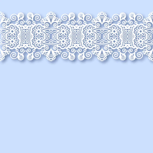 Floral achtergrond met ornament streep — Stockvector