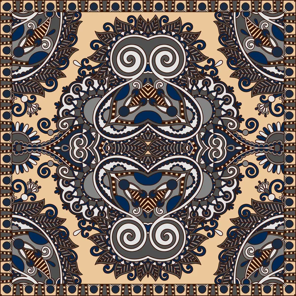 Paisley floral ornemental traditionnel Bandanna . — Image vectorielle