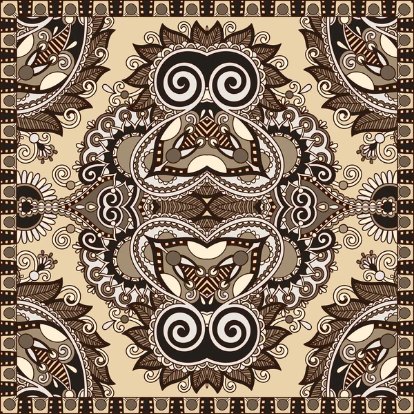 Floral tradicional ornamental Paisley Bandanna — Vector de stock