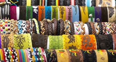 Hippie culture jewelry bracelet clipart