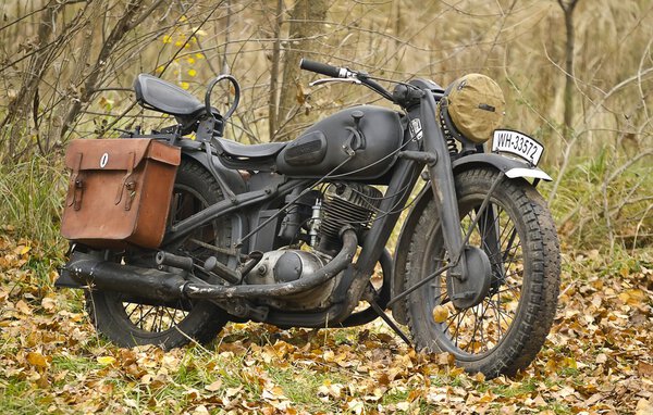 Kiev, Ukraine - November 3: German heavy motorcycle during the S