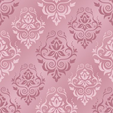 Damask deseninin vektör illüstrasyonu