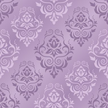 Damask deseninin vektör illüstrasyonu
