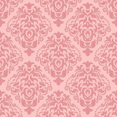 vektör vintage damask seamless modeli öğe