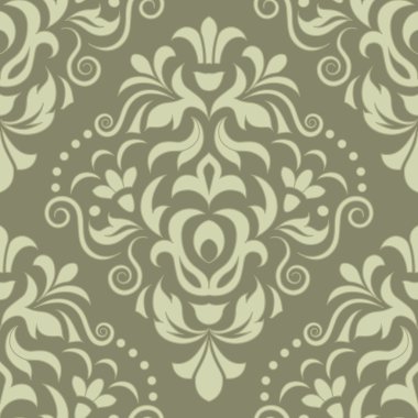 vektör damask deseni öğesi