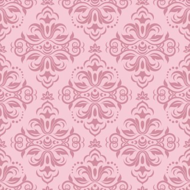 duvar kağıdı tasarımı için dikişsiz damask deseni