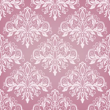 Dikişsiz Barok tarzı damask arka plan