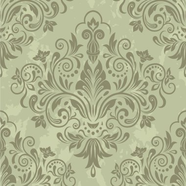 vektör vintage çiçek seamless modeli öğe