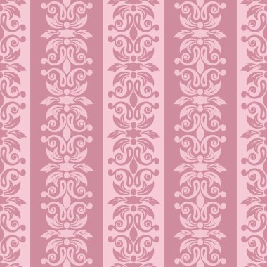 Dikişsiz çiçek çizgili desenli