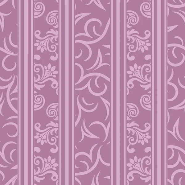 Seamless purple ornamental decorative pattern — Stock Vector