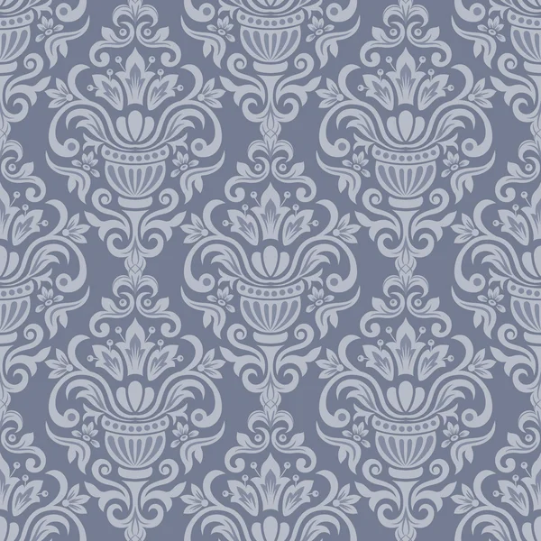 Vintage damask ornamental seamless pattern — Stock Vector