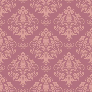 vektör damask seamless modeli öğe