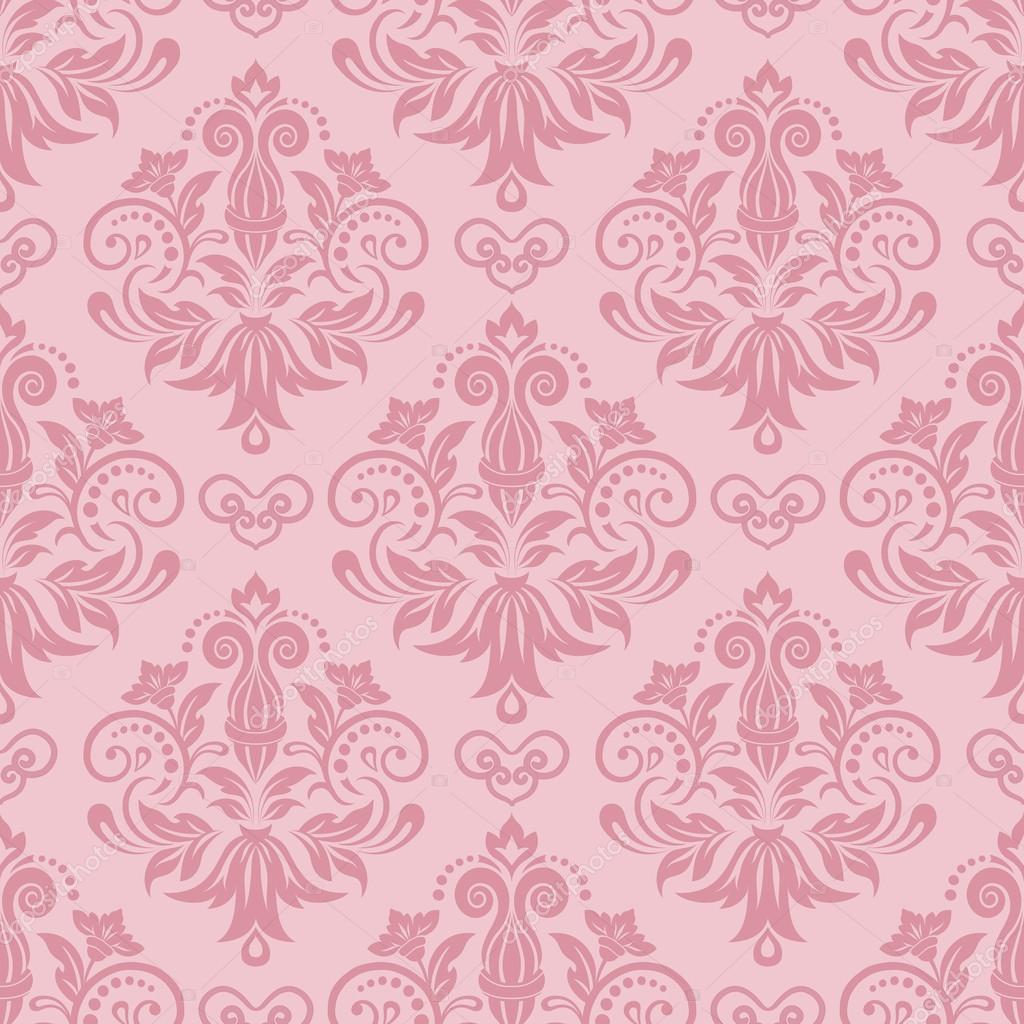 Pink seamless floral damask Wallpaper Stock Vector Image by ©Katia25