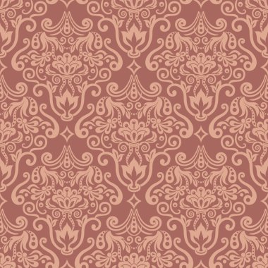 vektör damask seamless modeli öğe